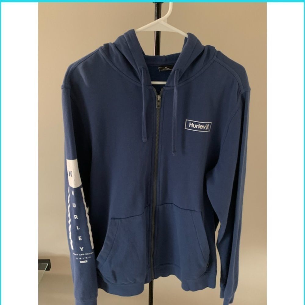 Mens Hurley zip-up sweatshirt
